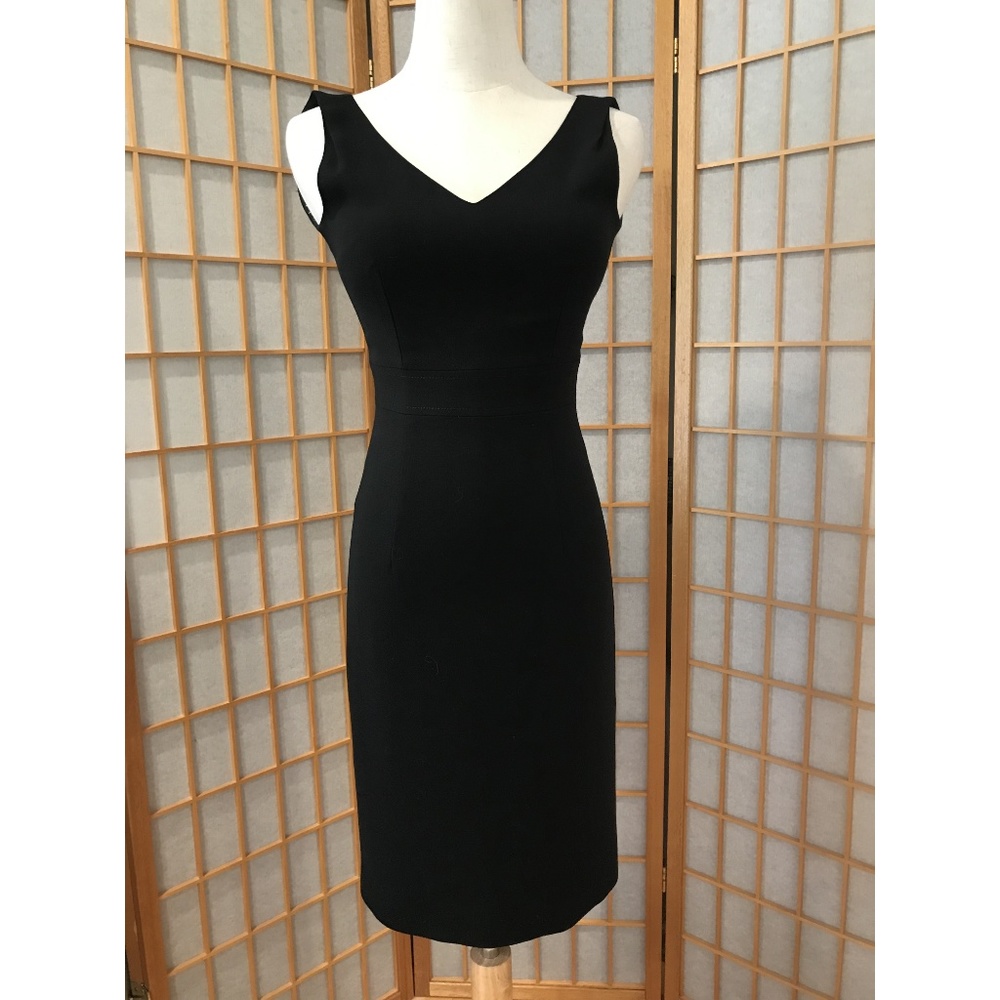 SOLD J.Crew Black Wool Sleeveless Dress Classic - Picture 4 of 7